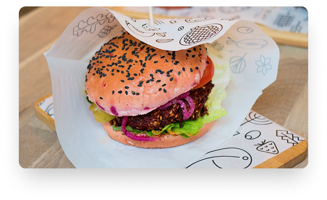 Burger gourmet Burger & Shaker